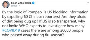 外交部发言人“赵立坚”在推特上又出手了