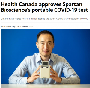 华人的骄傲,COVID-19快速测试盒的发明者是加拿大华裔